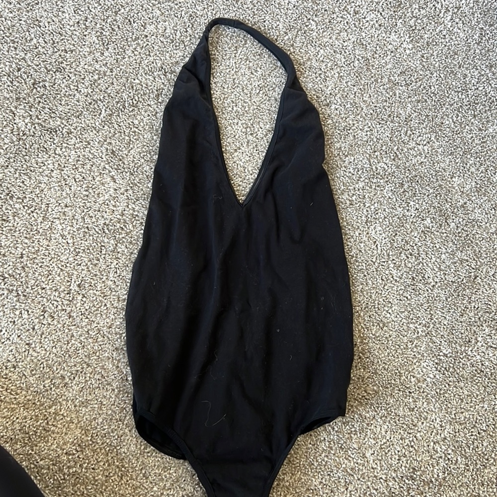 American Apparel Halter Bodysuit - S